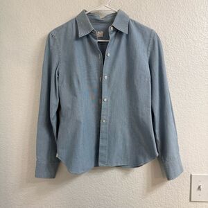 Luigi Borelli Napoli Chambray Button-Up Shirt – Made in Italy – Size 46